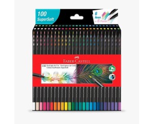 LAPIS DE COR FABER CASTELL 100 CORES SUPERSOFT