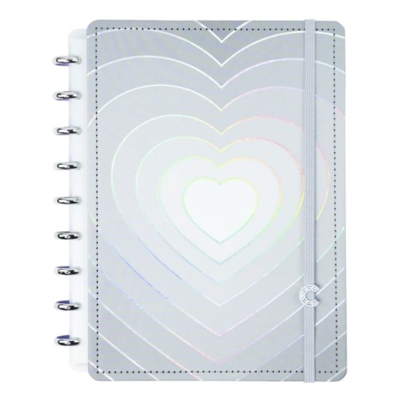 CADERNO INTELIGENTE MEDIO GREY LOVE