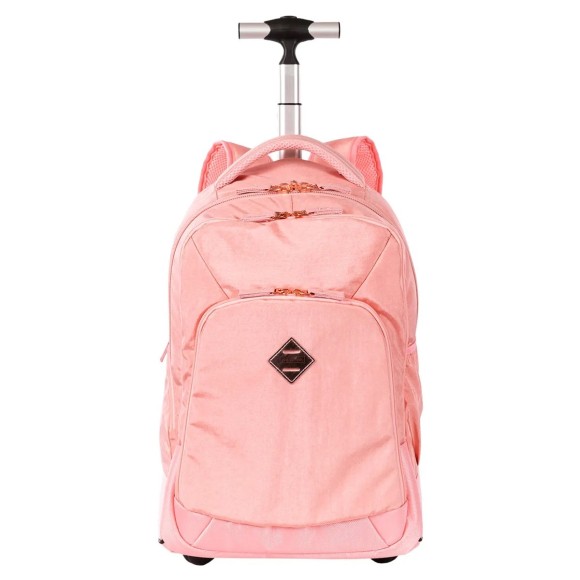 MOCHILA RODINHA SESTINI  COMPART. ROLLING METALICO ROSA