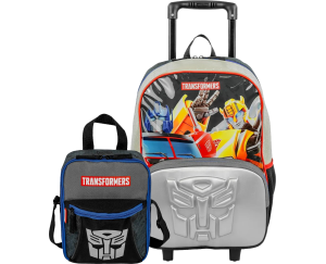KIT MOCHILA RODINHA + LANCHEIRA SESTINI TRANSFORMERS AUTOBOTS