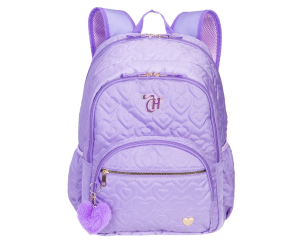 MOCHILA SESTINI 2 COMPARTIMENTOS CAPRICHO CRUSH ROXO LILÁS